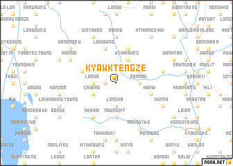 map of Kyawktengze