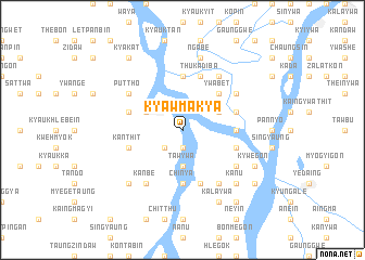 map of Kyawmakya