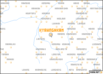 map of Kyawng-hkam