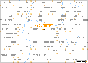 map of Kyawngtet