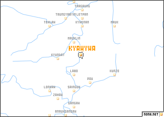 map of Kyawywa