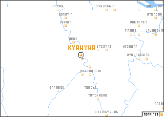 map of Kyawywa