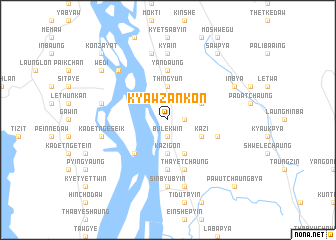 map of Kyawzankon