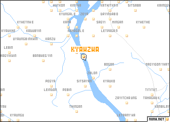 map of Kyawzwa