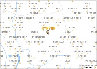 map of Kyaywa