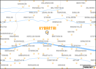 map of Kybartai