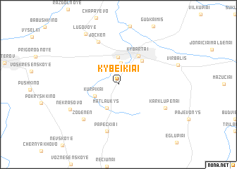 map of Kybeikiai