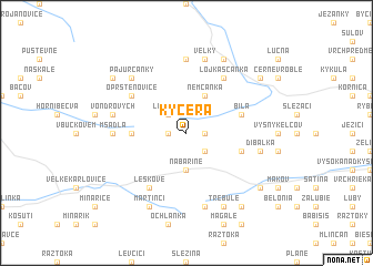 map of Kyčera