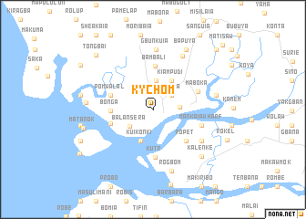 map of Kychom