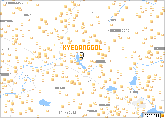 map of Kyedang-gol