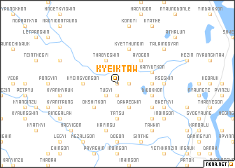 map of Kyeiktaw