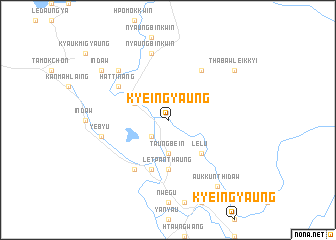 map of Kyeingyaung