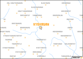 map of Kyekadaw