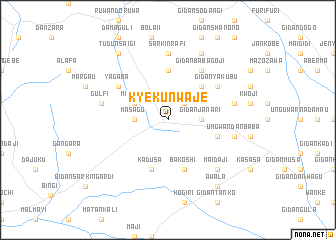 map of Kyekunwaje
