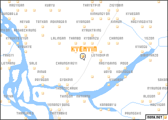 map of Kyemyin