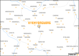 map of Kyemyŏng-dong