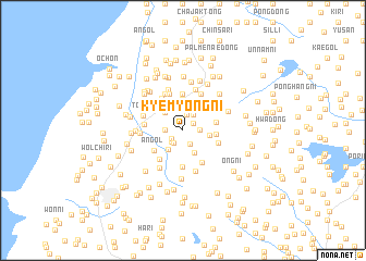 map of Kyemyŏng-ni