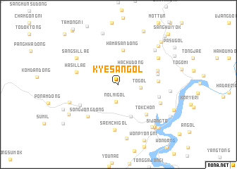 map of Kyesan-gol