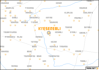 map of Kyésérébli