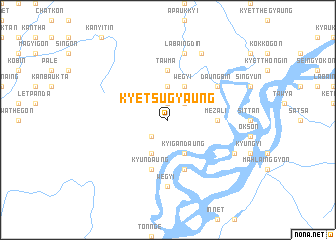 map of Kyetsugyaung