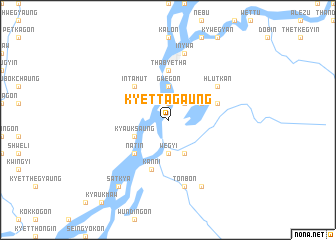 map of Kyettagaung