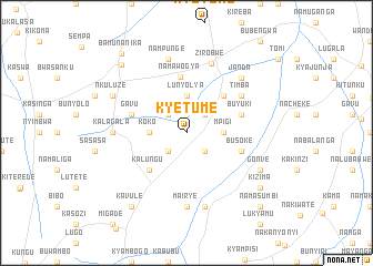 map of Kyetume