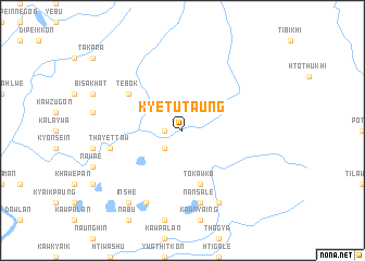 map of Kyet-u-taung