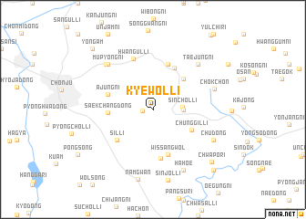 map of Kyewŏl-li