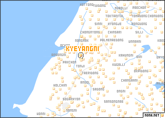 map of Kyeyang-ni