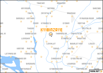 map of Kyibinzaye