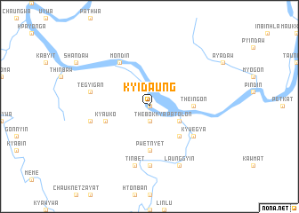 map of Kyidaung