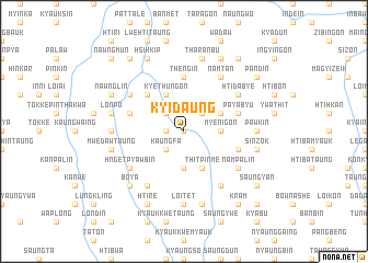 map of Kyidaung