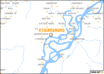 map of Kyigandaung