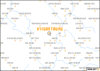 map of Kyigantaung