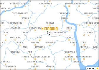 map of Kyinabin