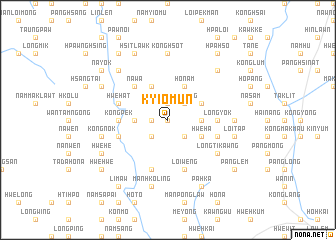 map of Kyio-mun