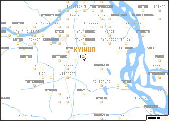 map of Kyiwun