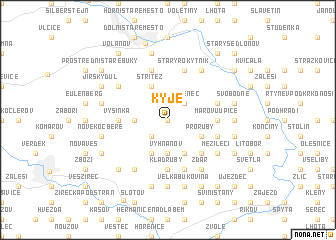 map of Kyje