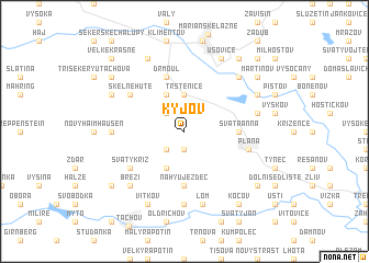 map of Kyjov