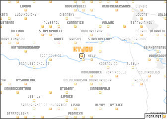 map of Kyjov