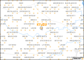 map of Kyjov