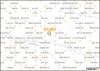 map of Kyjov