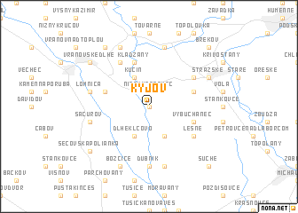 map of Kyjov