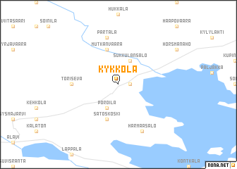 map of Kykkölä