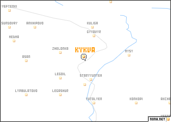 map of Kykva