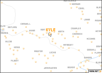 map of Kyle