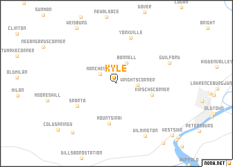 map of Kyle