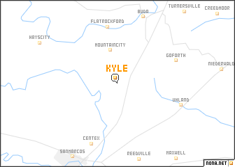 map of Kyle