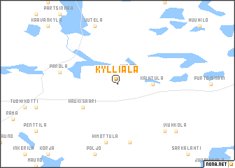 map of Kylliälä