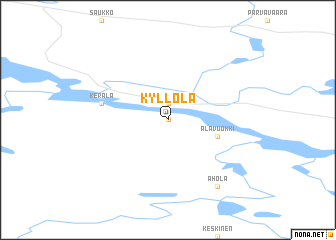 map of Kyllölä
